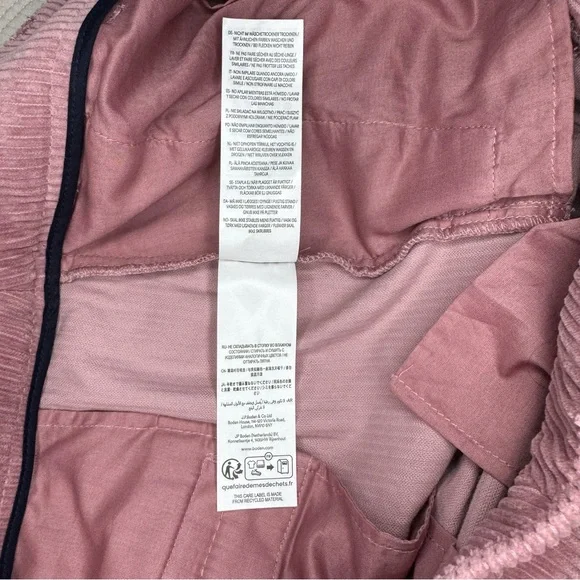 Boden Belgravia wide Leg Corduroy Pants In Blushing Rose Size 6 - Picture 14 of 16